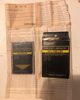 Card Roland R8 ,Korg M1 e Roland 256