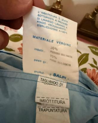 Due piumoni ciascuno una piazza e mezza