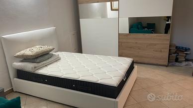 Letto francese con contenitore e materasso