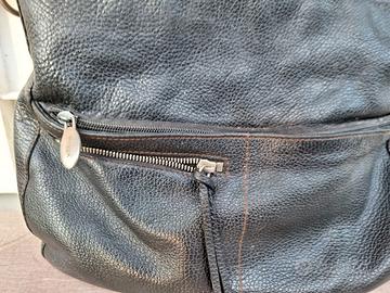BORSA PELLE NERA BRAND FURLA 