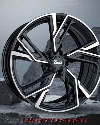 Cerchi lega 19 MAM RS5 Black Pol Audi Seat Vw