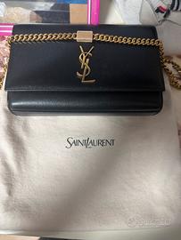 Borsa yves saint laurent in pelle nera