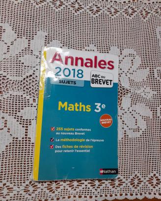 Libro di Matematica Annales 2018 ABC du BREVET in