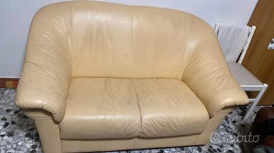 Divano 2 posti in pelle