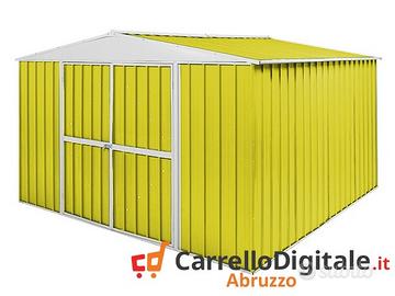 Box in Acciaio da giardino 360x345 150kg giallo