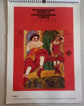  Raro Calendario 1986 Goethe-Institut Arte/Cinema