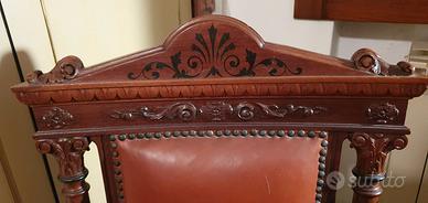 sedia antica da scrivania