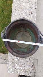 Paiolo in rame antico 