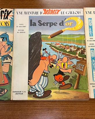 Asterix primi 3 volumi francesi Dargaud anni ’60