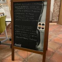 Lavagna bifacciale osteria coca cola