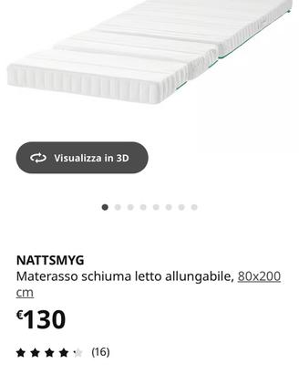 Materasso allungabile ikea  NATTSMYG