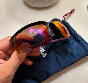 Occhiali da sole Fila unisex nuovi a specchio