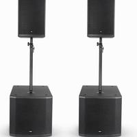 Impianto audio completo 2 casse cono 12 + sub 18