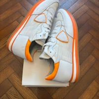 Scarpe Philippe Model Uomo Bianche/Arancione 44