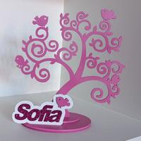 Albero con nome per cameretta bambini