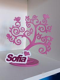 Albero con nome per cameretta bambini