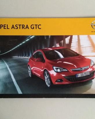Depliant brochure Opel Astra GTC - 2012