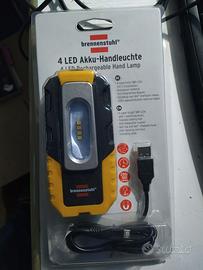Lampada portatile a led con ricarica usb
