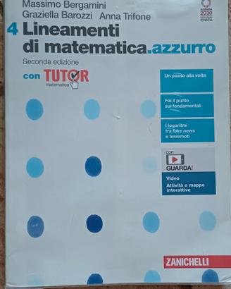 Libro Lineamenti di matematica.azzurro 4