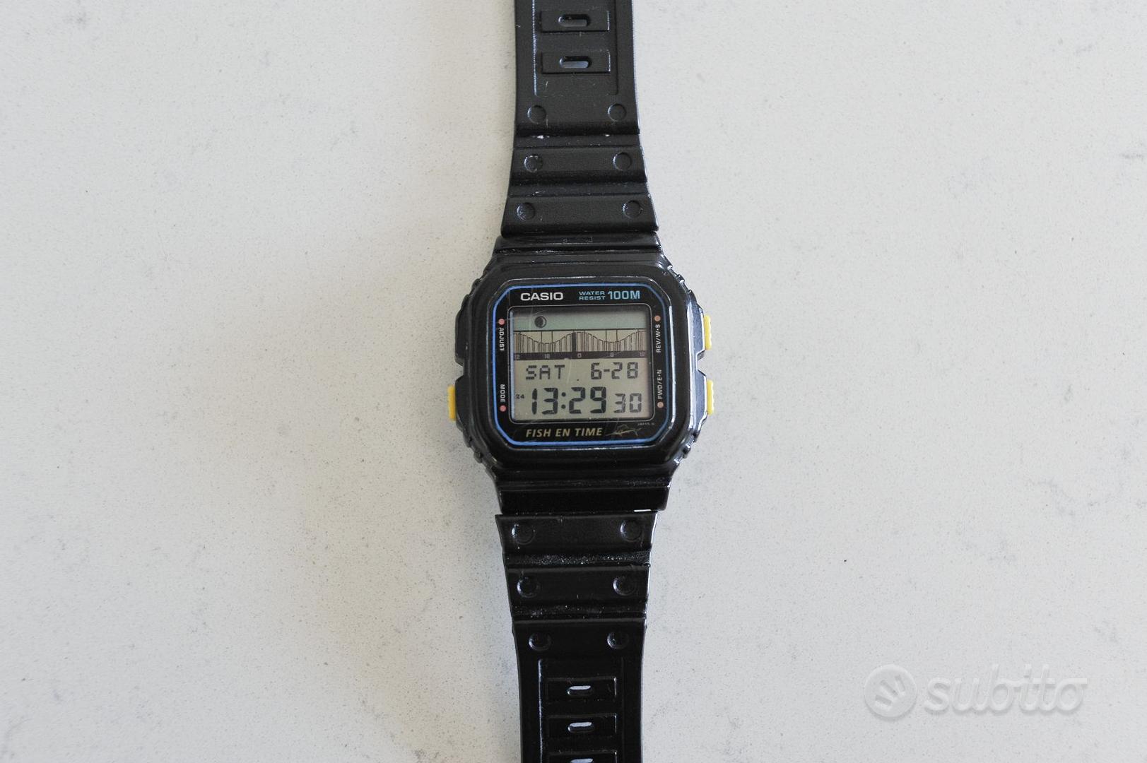 Casio Fish Casio Ft RARE VINTAGE CASIO 844 FT-100 W FISH EN TIME