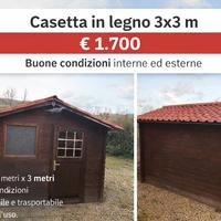 Casetta in legno 3x3m