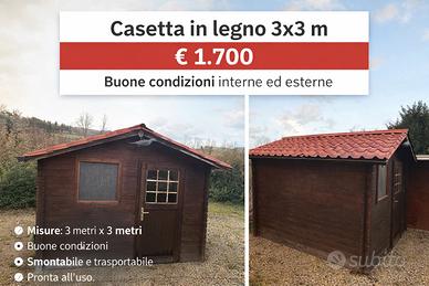Casetta in legno 3x3m