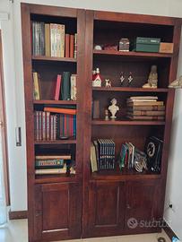 librería arte povera  in legno 