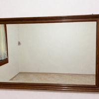 Specchio grande con cornice in legno massello