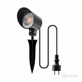 Faretto LED esterno 6W 600lm IP65 con picchetto