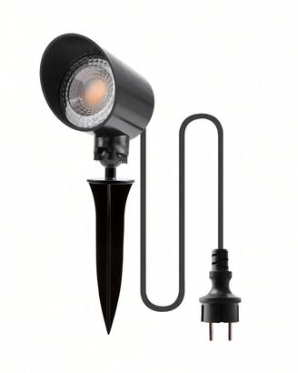 Faretto LED esterno 6W 600lm IP65 con picchetto