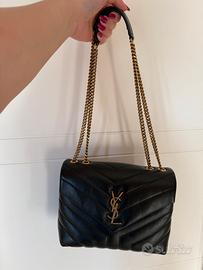 Saint laurent lou lou media nera hardware oro