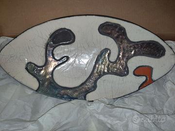 Svuotasche/centrotavola in ceramica raku