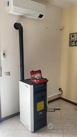 stufa a pellet bio 100 canalizzata