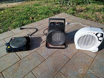 Termo ventilatori e fornellino elettrico