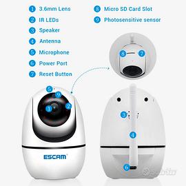 WiFi SOUND IP IR telecamera