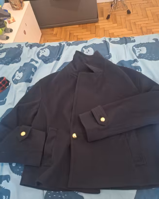 Cappottino zara corto blu