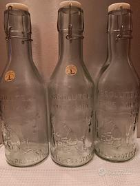 bottiglia vetro verde per latte "san miguel" cm 31