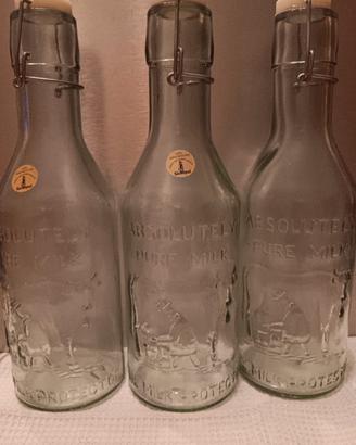 bottiglia vetro verde per latte "san miguel" cm 31