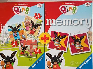 6 Puzzle per bambini  ed un memory