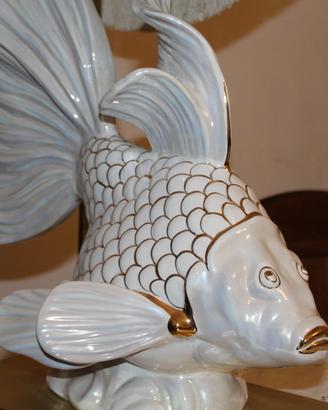Lampada Capodimonte Arte Medicea Pesce