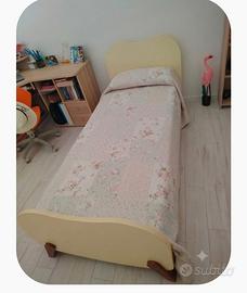 Letto singolo con materasso memory anallergico