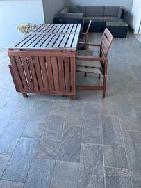 Set Tavolo e poltrone Ikea esterno (serie Applaro)