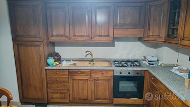 Cucina in legno di rovere