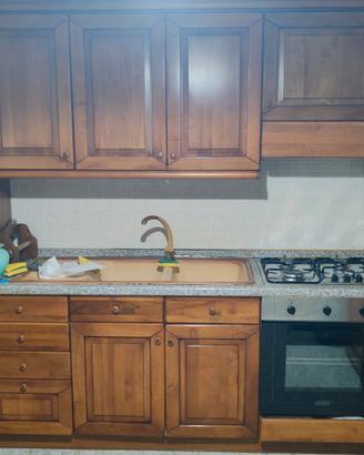 Cucina in legno di rovere
