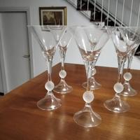 6 calici di cristallo
