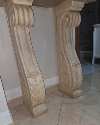 Oggetti d'arredo in simil travertino