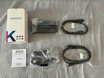 KVM Switch 2x1 8K@60Hz 4K@120Hz, HDCP2.2 HDR, USB3