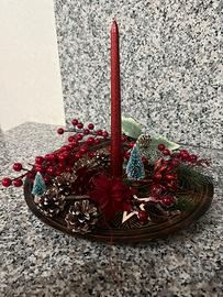 Centrotavola natalizio artigianale fatto a mano