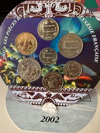 Polinesia Francese serie monete divisionale 2002