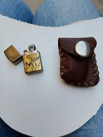 vintage mini accendino anni  40 50 in ottone 